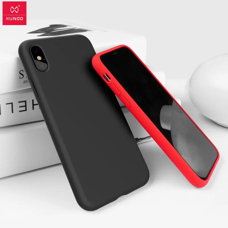 Чехол Xundd для iPhone 11 противоударный чехол из жидкого силикона 12 XR XS Max 7 Plus |