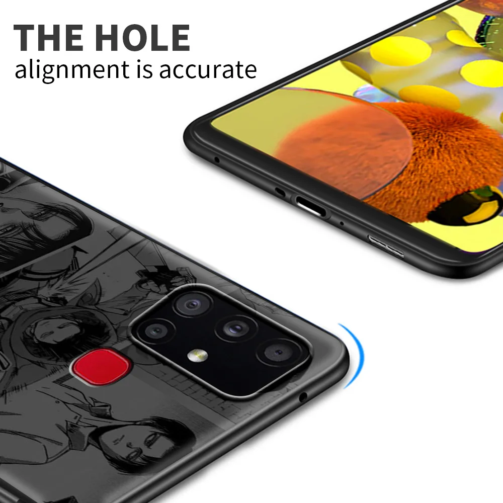 

AnimeComics Titans Attack Case For Samsung Galaxy A51 A71 A21s A31 A32 5G A41 A11 M31 M51 M31s A91 A81 A12 A01 Phone Cover Funda