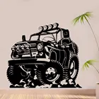 Горы багги гоночный автомобиль 4x4 ралли автомобиля стикер стены винил домашний декор для мальчиков комнаты подростков спальни наклейки съемные росписи A691