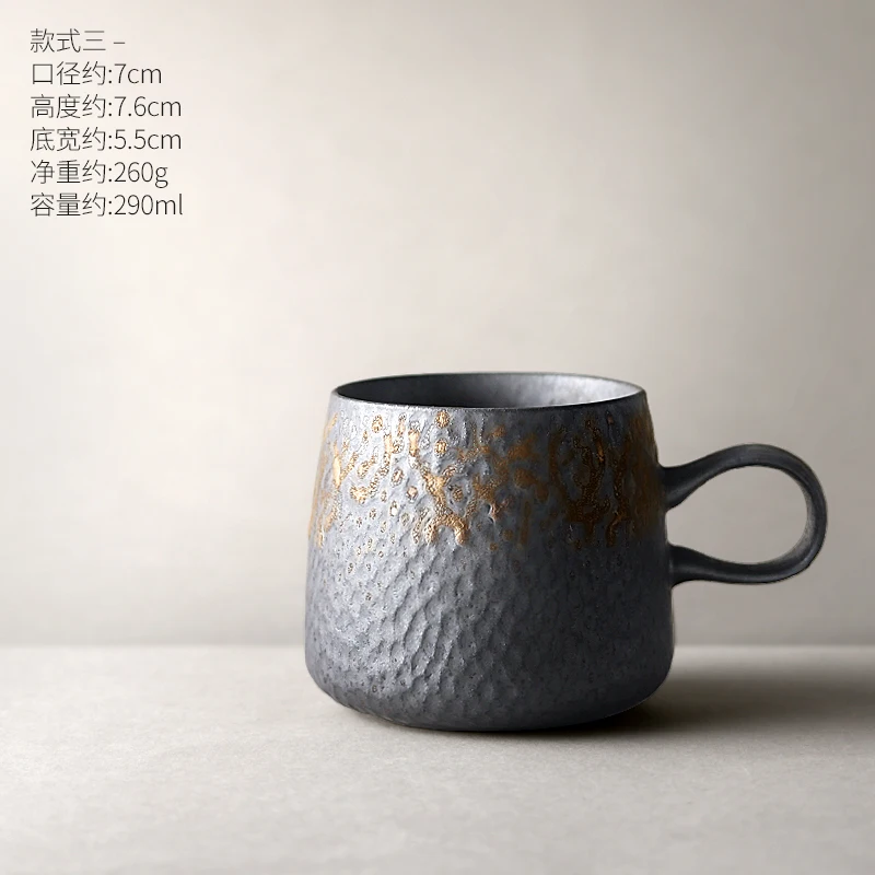 

Japanese Ceramic Tea Cup Set Mug Retro Coffee Cup Set Creative Tasas De Cafe Travel Turkish Tea Cups and Saucer Sets Milk Gifts