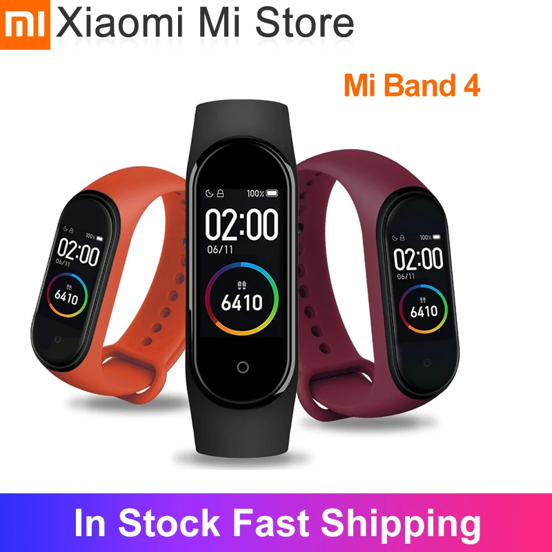 В наличии Xiaomi mi Band 4 SmartBand Браслет фитнес трекер для измерения сердечного ритма
