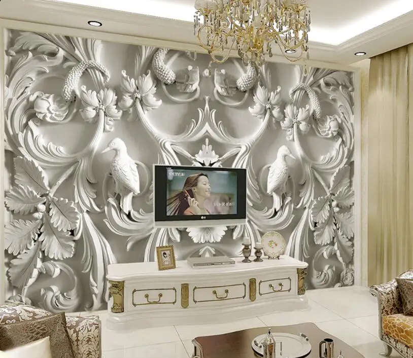 CJSIR Современная живопись для гостиной в помещении HD цветы с тиснением 3D