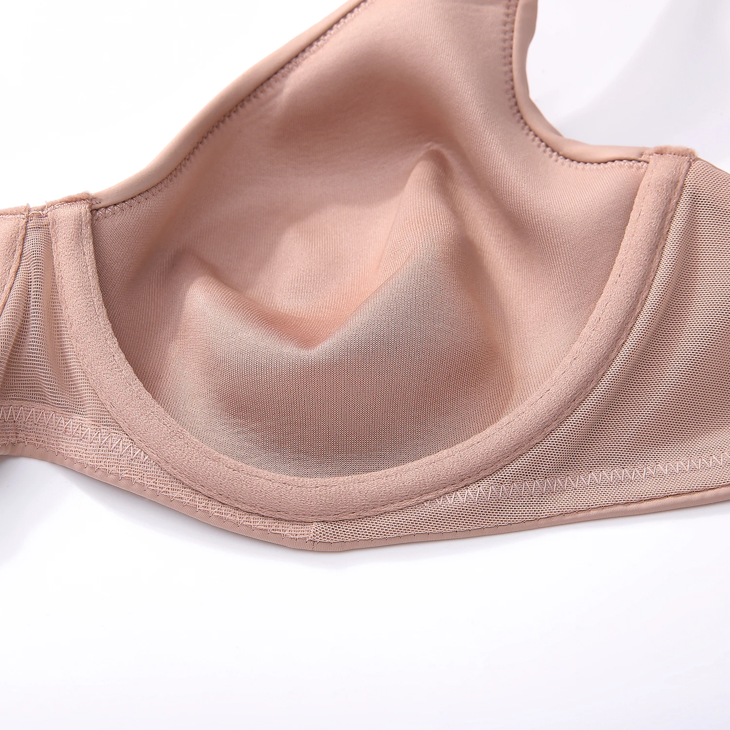 Женский бесшовный бюстгальтер-минимайзер с полным покрытием на косточках без