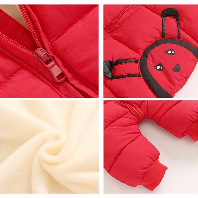 Одежда для малышей комбинезоны мальчиков и девочек зимний флисовый комбинезон Комбинезоны детей