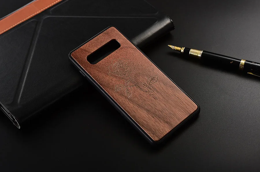 Чехол для samsung Galaxy S10 Plus тонкая деревянная задняя крышка ТПУ чехол на бампер для samsung S10 телефонные чехлы