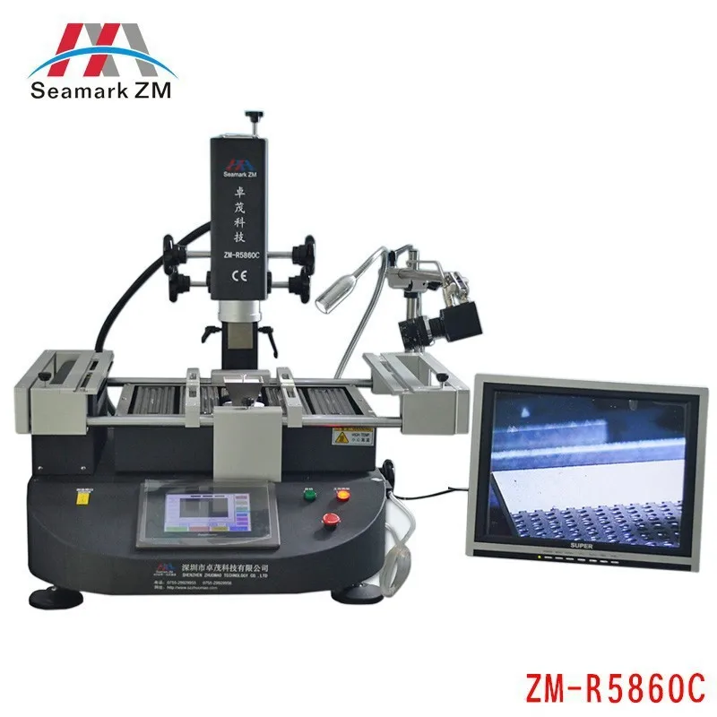 ZM R5860C 3 температурных зоны инфракрасного Горячего Воздуха BGA паяльная станция с CCD