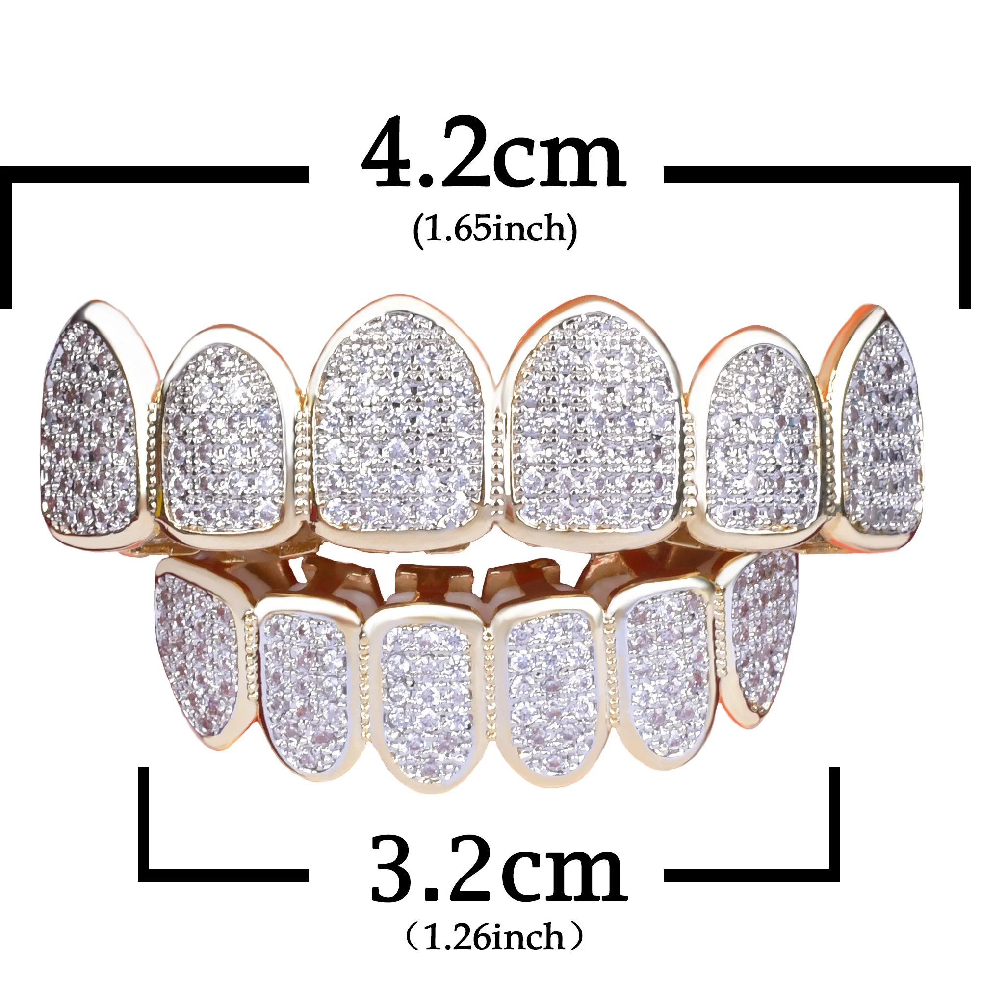 Набор декоративных зубов в стиле хип-хоп для мужчин и женщин