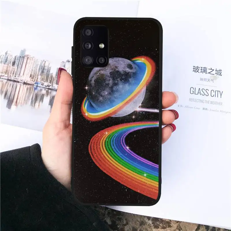 

Cartoon space planet Phone Case For Samsung Galaxy S8 S9 S10 Plus S10E Note 3 4 5 6 7 8 9 10 Pro Lite cover