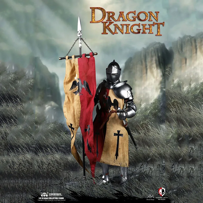 

COOMODEL 1/6 NS009 литый под давлением Дракон Рыцарь Солдат кошмар Серия полный набор экшн-фигурки для коллекции