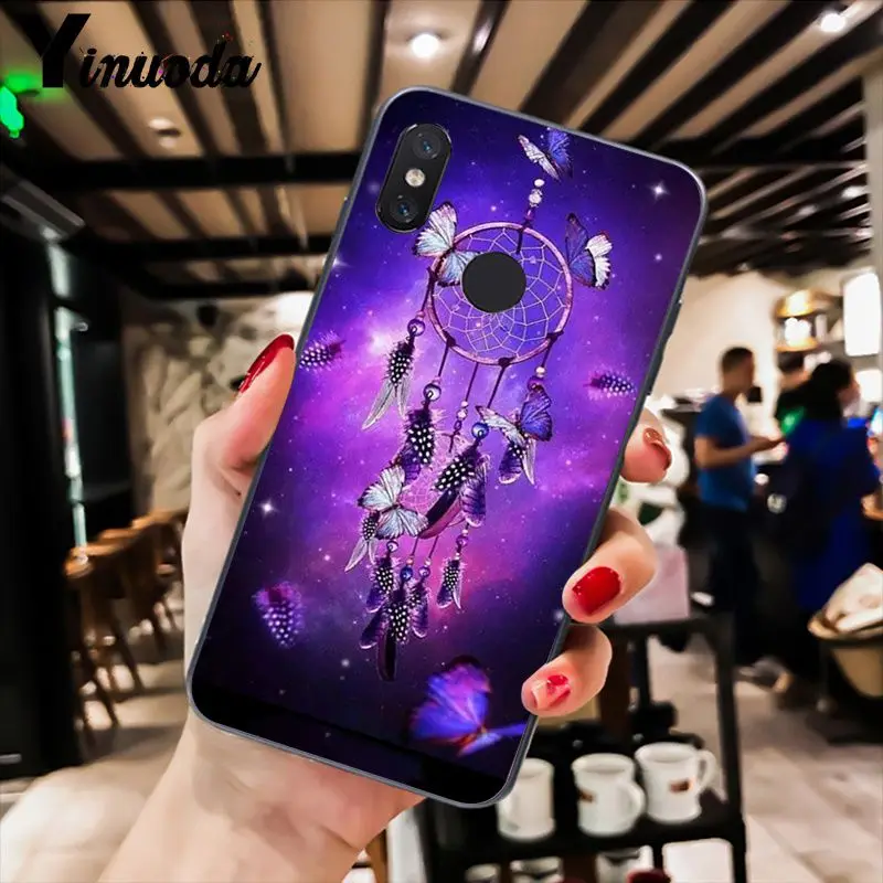 Yinuoda Ловец снов фиолетовый чехол для телефона Xiaomi Redm4X 6A 5A 7A Redmi5 5Plus Note8 8Pro 7 mi A1 A2Lite |