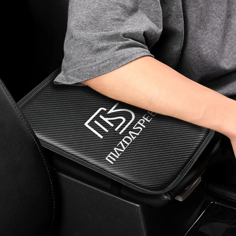 

Car Accessories Central Armrest Pad Auto Console Storage Box Cushion Protection Cover For Mazda MS 323 626 RX8 7 MX3 MX5 Atenza