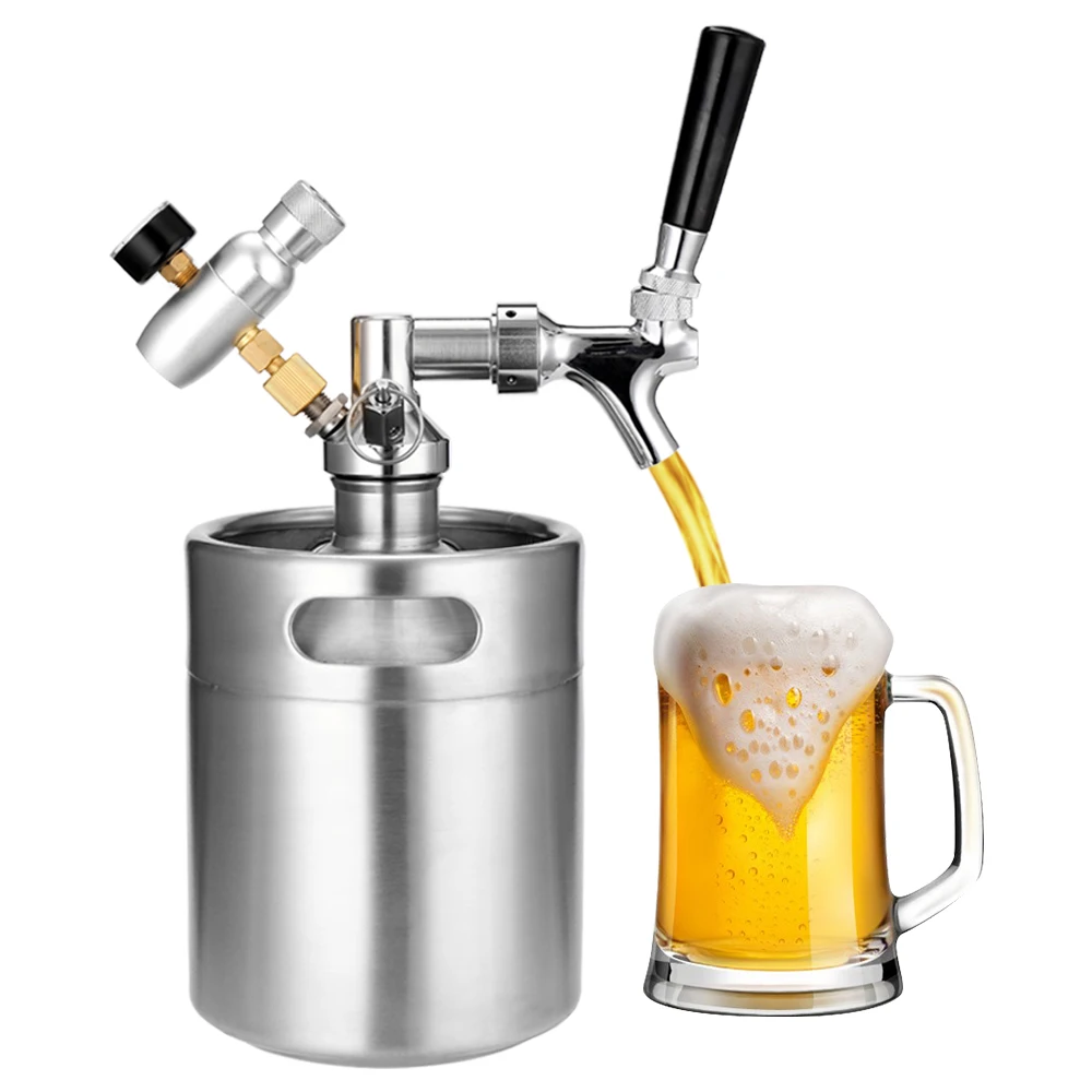 Мини keg 2L герметичная система для пива мини кулер из нержавеющей стали
