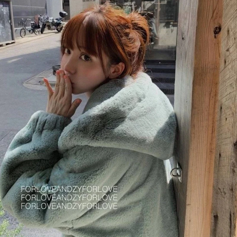 Женское пальто из искусственного меха повседневная Модная приталенная зимняя