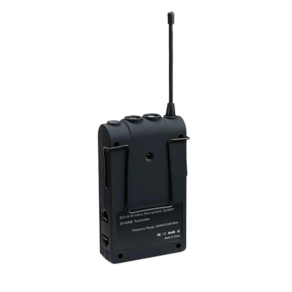 BOYA BY WM6T беспроводной Lav микрофон передатчик Комплект UHF CH48 100m бодипак
