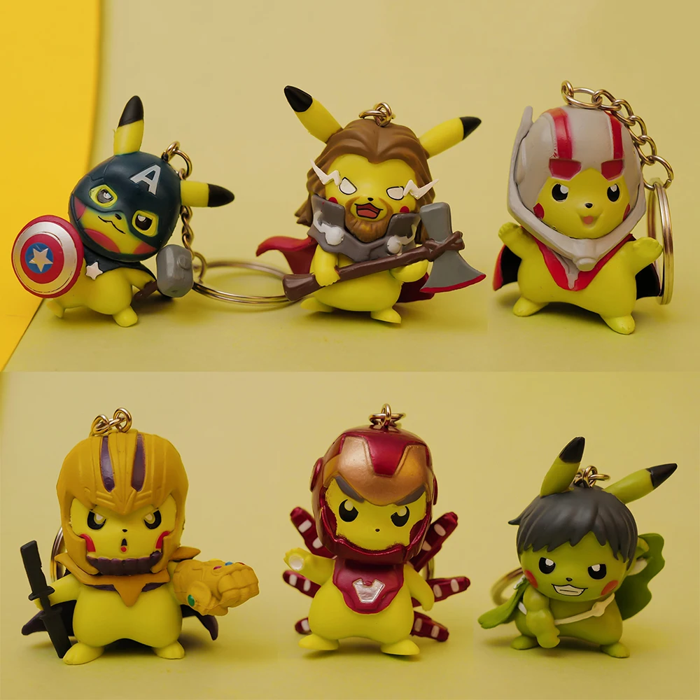 FUNKO Iron Man танос брелок для ключей Тор винил Фигурки Коллекционная модель игрушки