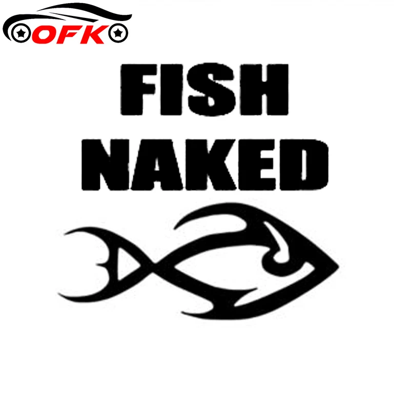 

Изысканный декор в виде рыбы и голыми животными OFK, стикер для стайлинга автомобиля, виниловые наклейки, стикер, ПВХ наклейка
