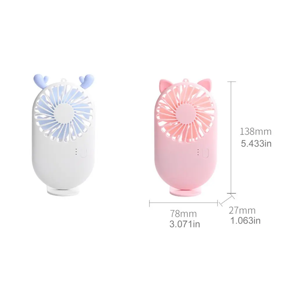 

Usb Small Fan Creative Cartoon Pocket Fan Desktop Lanyard Ultra-Thin Handheld Charging Fan Outdoor practical