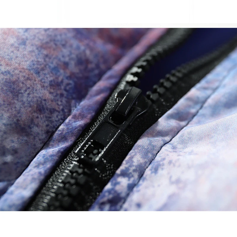 

2020 Winter Hip Hop Parkas Jackets Men Tie Dye Streetwear Harajuku Cotton Padded Parka Jacket Coat Thick Warm Outwear WY347