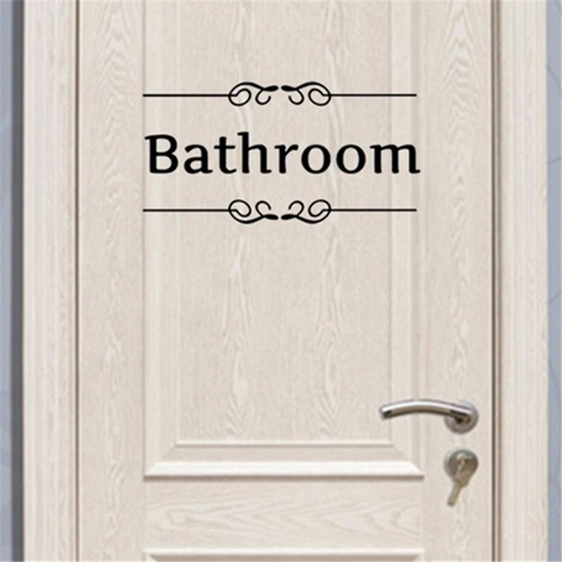 

1 Pc Fashion Quote Toilet Decals Wall Sticker Wallpaper Stickers Home Decor Bathroom Accessories