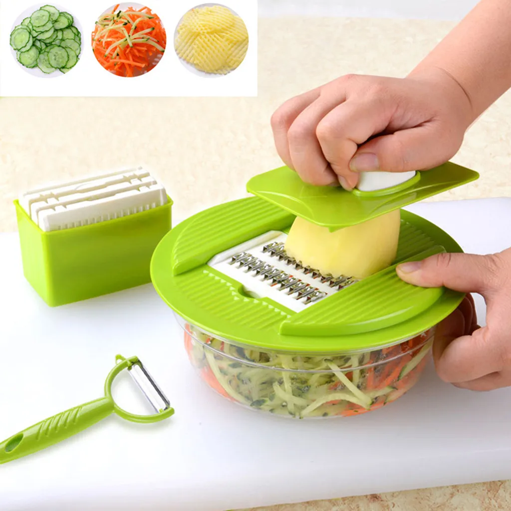 New Slicer Cutter Chopper Pulp Fruit Vegetable Veg Peeler Dicer Knife Grater Apple Carrot Potato Shredder Salad Cooking Twister | Дом и сад