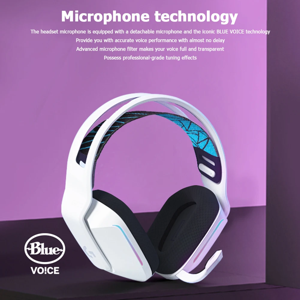 

Logitech G733 Wireless Headphone Rechargeable DTS X2.0 7.1 Surround Sound LIGHTSPEED Gaming Headset KDA Limited Edition Earphone
