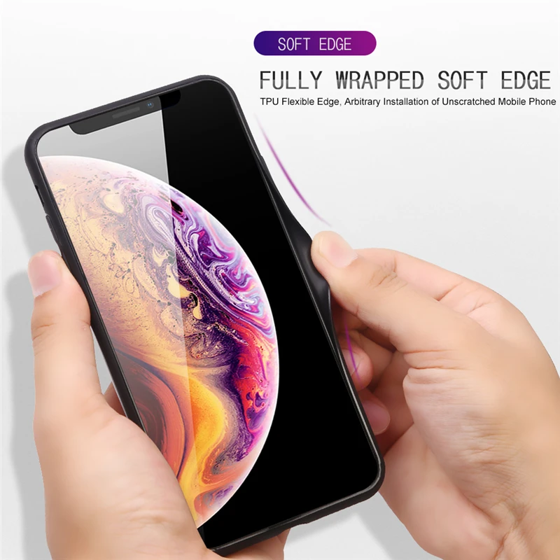 Чехол из закаленного стекла для iphone Xs XR X Max 13 12 11 Pro 11Pro 7 8 6 S Plus | Мобильные телефоны