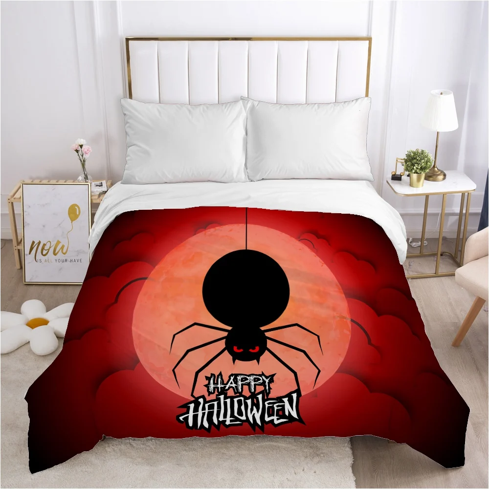

Cartoon Hallowmas Children's Duvet cover Quilt/Blanket/Comfortable Case Bedding for kids baby boy girls 140x200 for Home spider
