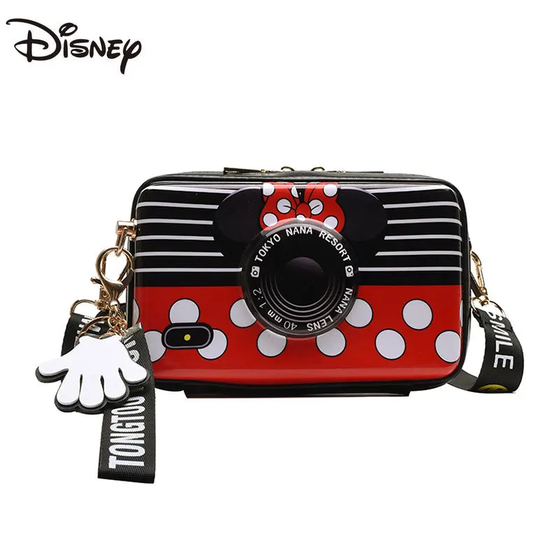 

Новая Милая мультяшная сумка-мессенджер Disney на одно плечо, Дамский кошелек для мелочи с Микки Маусом, Повседневная индивидуальная модная ко...
