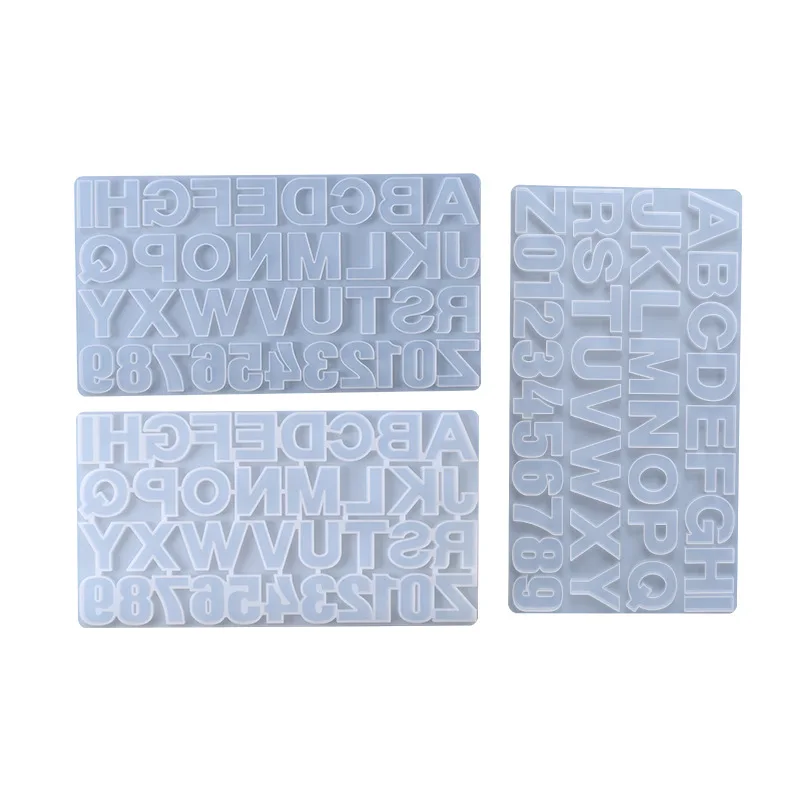

Number Making Jewelry Tools Crystal Epoxy Resin Mold Alphabet Letter Pendant Casting Silicone Mould DIY Crafts arts Key Chain