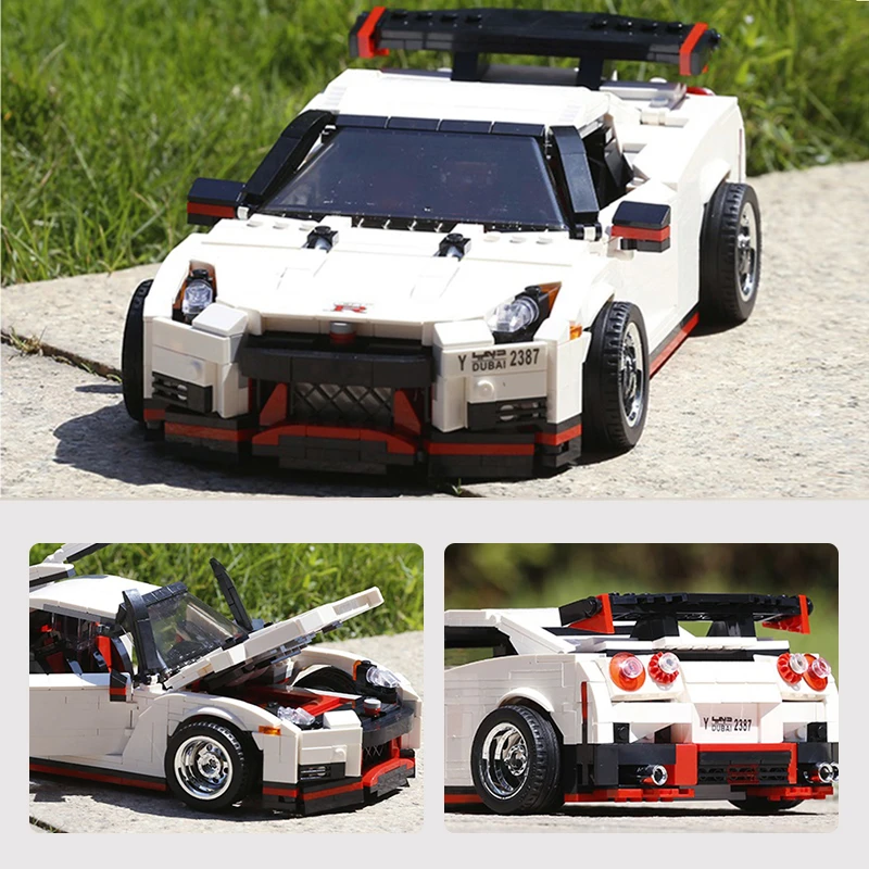 

Mould King Creative series Electric Nismo GTR R35 Speed Racing Sport Car Model Building Blocks Bricks with 13104 Kids Toys