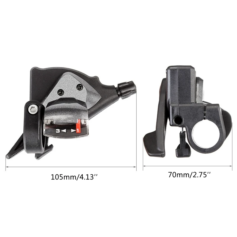 

MTB Mountain Bike Shift Lever Left 3 Speed Bicycle Derailleur Thumb-tap Shifter Cycling Accessories