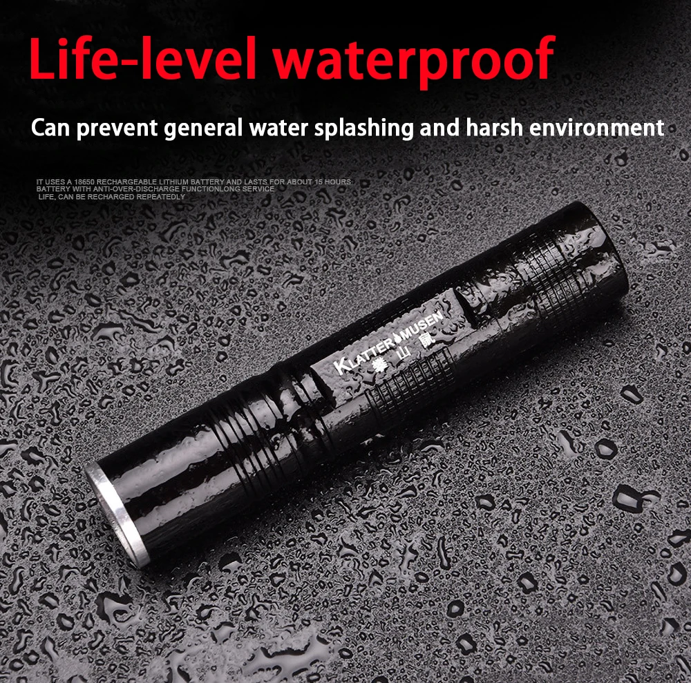 

Mini strong light small flashlight emergency led lighting outdoor rechargeable S5 aluminum alloy flashlight Lamp Lanterna