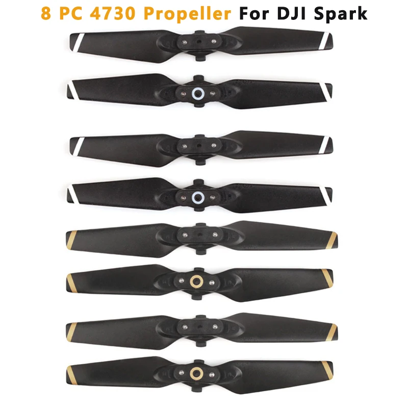 

8pcs Propeller for DJI Spark Drone,4730F Quick-Release Folding Blade Props for Spark,CW CCW Propellers