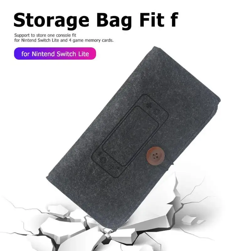 Мягкие сумки из войлока для хранения консоли Nintendo Switch Lite переноски аксессуаров NS