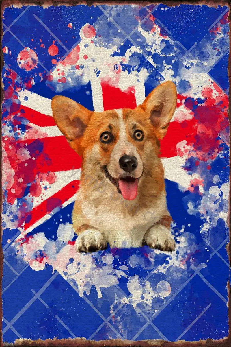 

Винтажный металлический знак Pembroke Welsh Corgi, жестяные таблички, Настенный декор в стиле ретро для дома, клуба, мужской пещеры, кафе, паба
