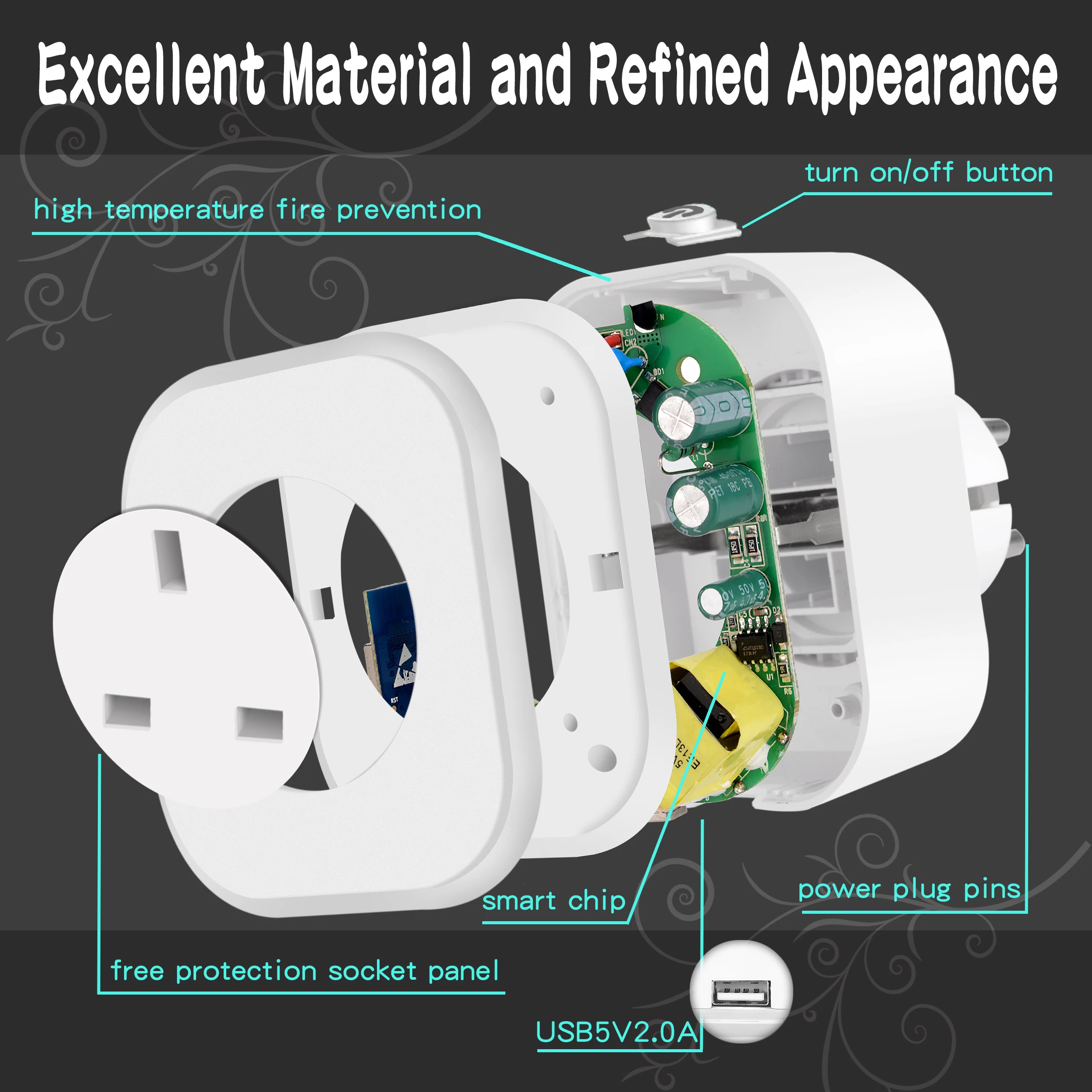 Умная мощность беспроводной переключатель розетка для Великобритании мой SG