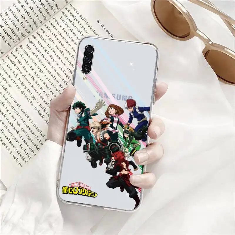 

Anime My Hero Academia Phone Case Transparent Clear For Samsung Galaxy A71 A21s S8 S9 S10 plus note 20 ultra