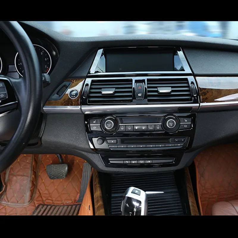 Автомобильная центральная консоль панель CD обшивка для BMW X5 E70 X6 E71 аксессуары