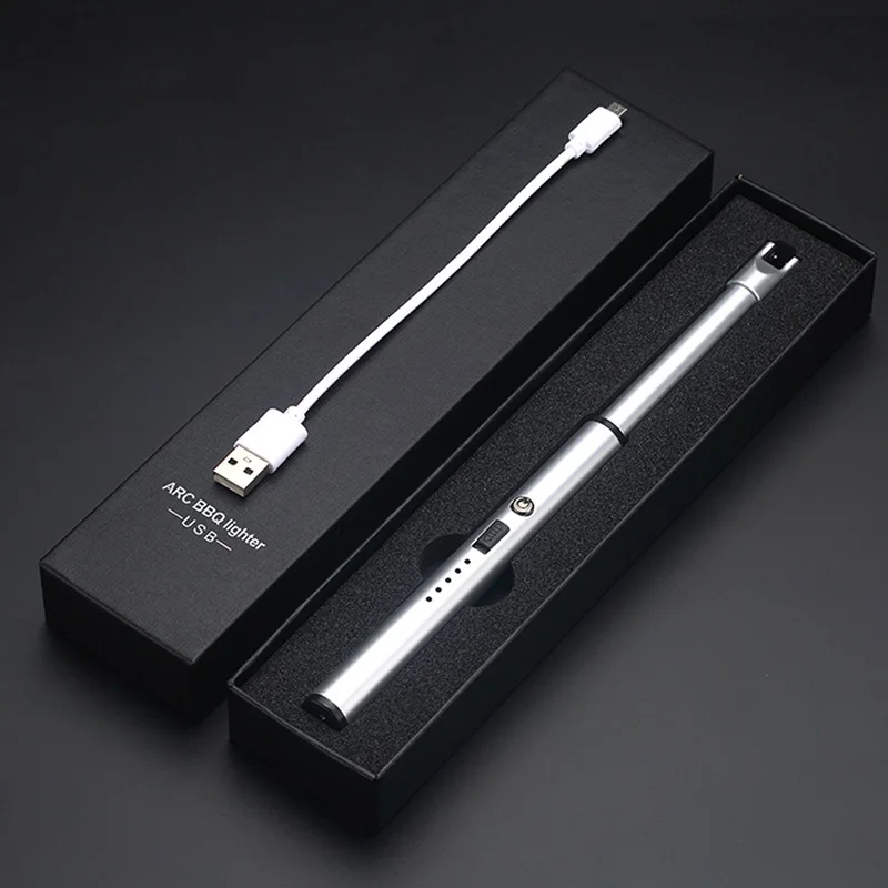 Дуговые зажигалки с зарядкой от USB Подарочная ветрозащитная электрическая
