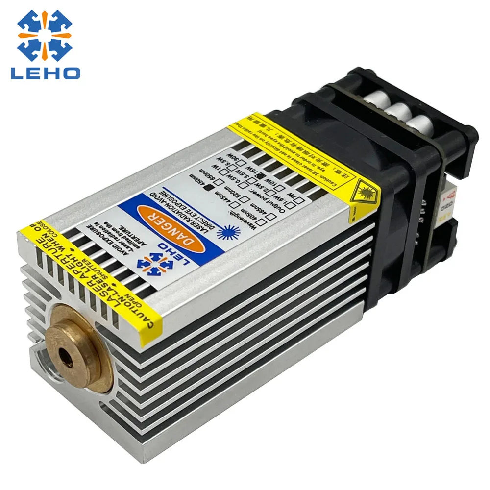 

LEHO 450nm15W Laser Module Laser Head For Laser Engraving And Laser Cutting Machine Woodworking Tools CNC Laser