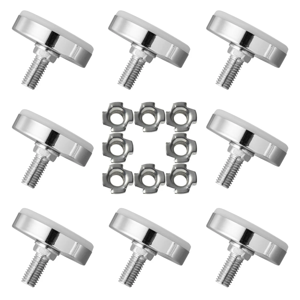 

8 Sets Adjustable Leveler Feet Pad Office Table Chairs Levelers (Assorted Color)