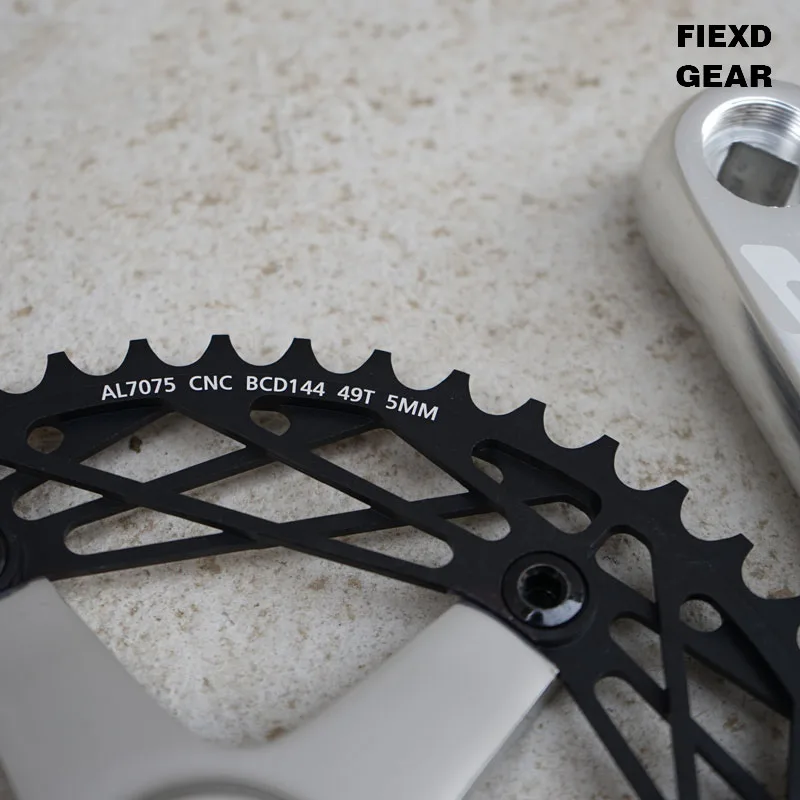Трек fixie велосипед Crankset 49T BCD144 biciclet Алюминиевый одиночный скоростной трек