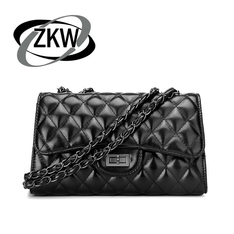 Бесплатная доставка ZKW 2019 новый аромат цепь из ромбов сумка европейский стиль