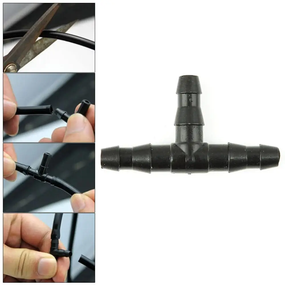 

20 Pcs Hose Barb Tee Connector 1/4 Inch Lawn Watering Irrigation Connector 4/7 mm Garden Hose Connector