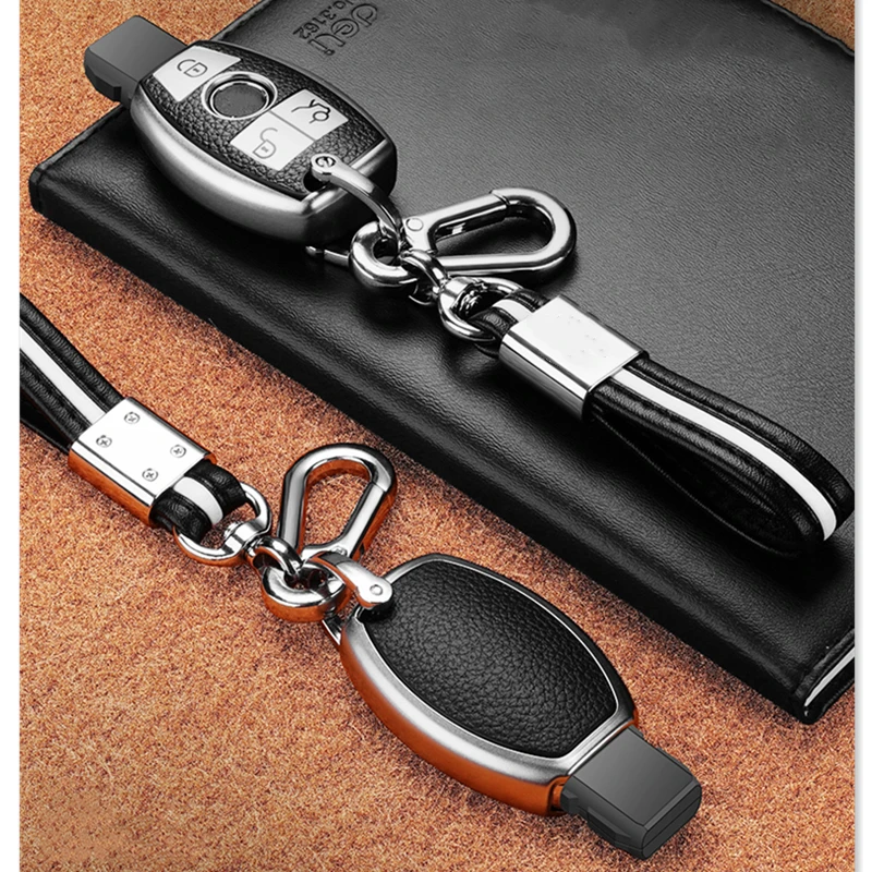 Мягкий чехол для автомобильных ключей из ТПУ с цепочкой Mercedes Benz AMG W203 W210 W211 W124 W202
