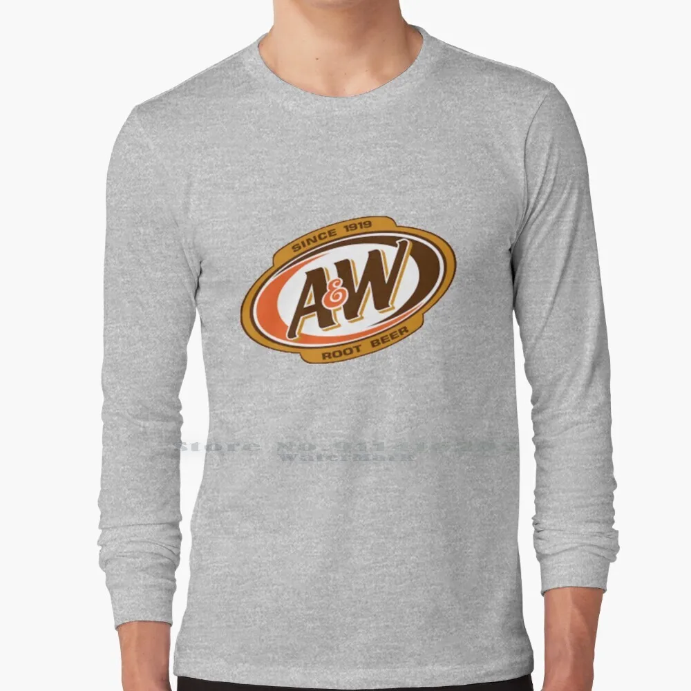 

A & w с логотипом корня пива с 1919 года футболка из 100% чистого хлопка A W A и W Ресторан A W Root Beer A W Logo A W оригинальный логотип A W