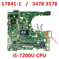 for dell 3478 3578 laptop motherboard cn 0yjrtw 0yjrtw yjrtw 17841 1 with sr342 i5 7200u cpu 100 working well