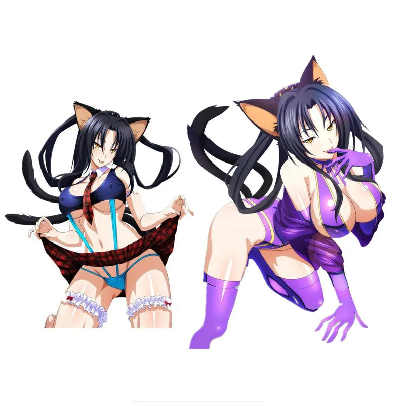 Hot High School DxD Kuroka Render Car Body Sticker Laptop Bumper Motorcycle Decal Vinyl Cover Scratches Auto Decoration |