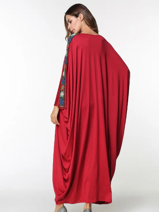 Арабский абайя кафтан исламское модное мусульманское платье одежда халат femme ete