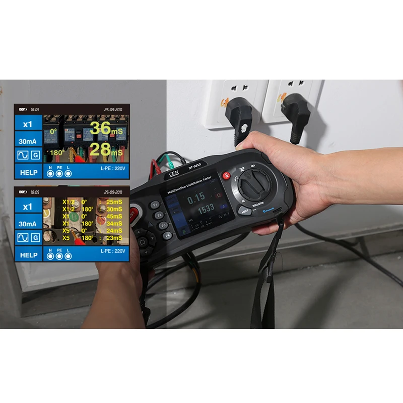 DT-6650 Fast high current loop test Multifunction Insulation Resistance Tester with 3.5inch TFT color LCD display | Инструменты